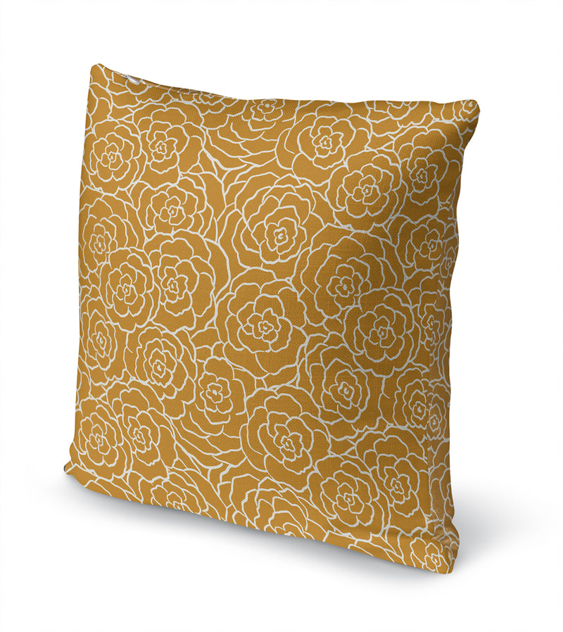 FIELD OF AUTUMN Linen Throw Pillow By Jenny Lund