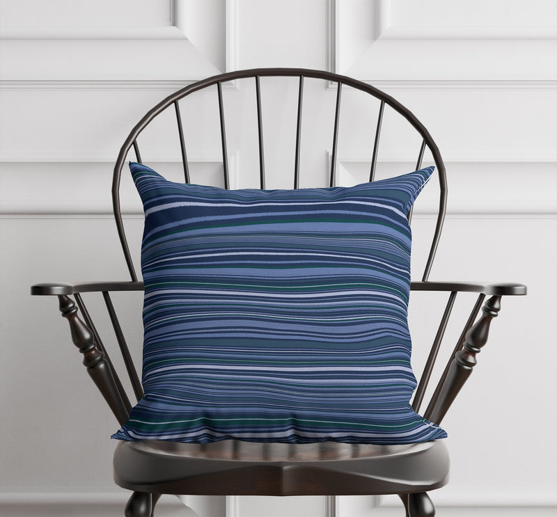 TO & FRO Linen Throw Pillow By Jenny Lund