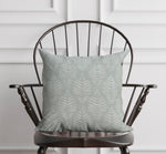 WATERCOLOR FERN REPEAT Linen Throw Pillow By Jenny Lund