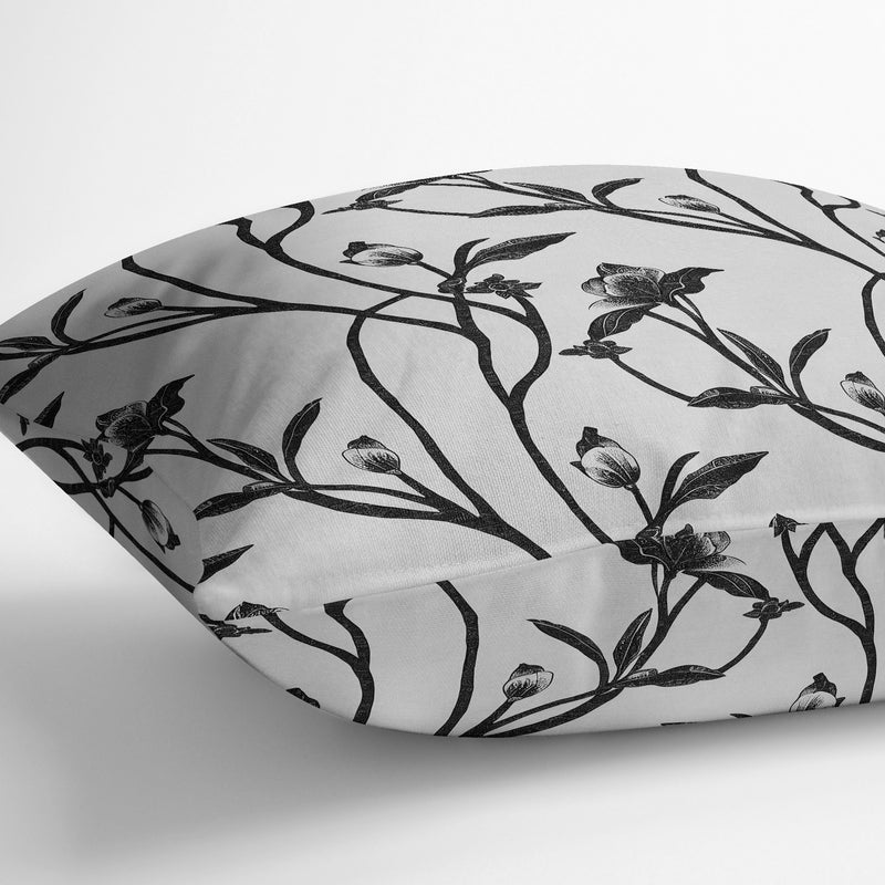 APRIL Linen Throw Pillow By Marina Gutierrez