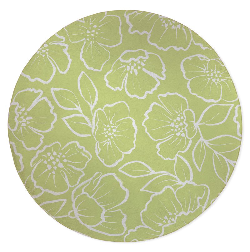 DOGWOOD SKETCH Kitchen Mat By Kavka Designs