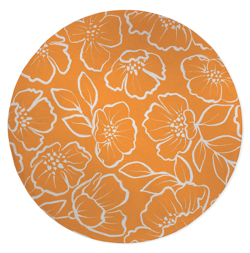 DOGWOOD SKETCH Kitchen Mat By Kavka Designs