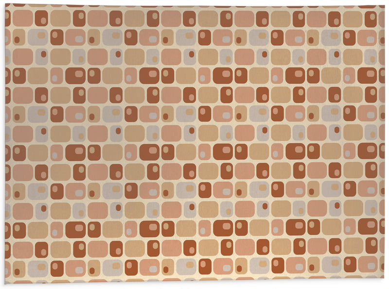 ROUNDED RECTANGLES Kitchen Mat By House of Haha