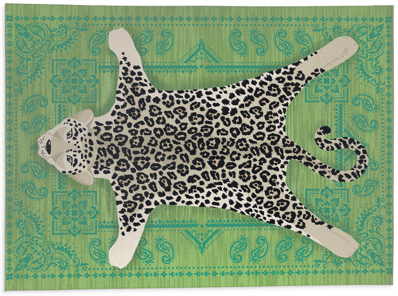 SNOW LEOPARD Kitchen Mat By Kavka Designs