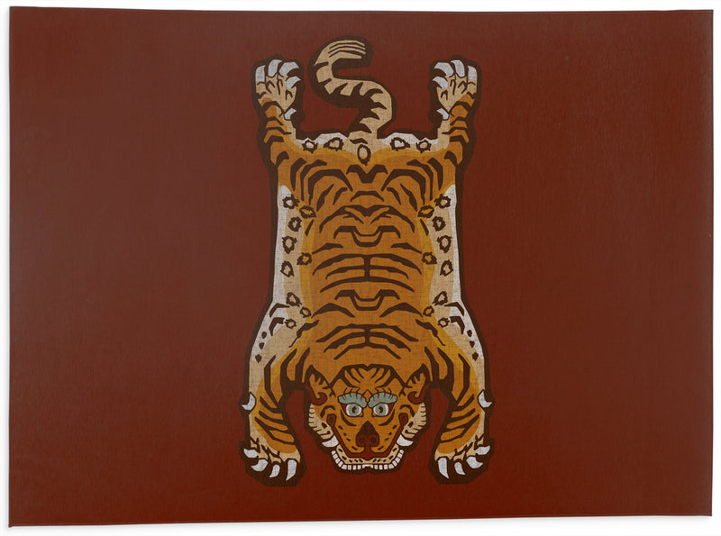 TIBETAN SNOW TIGER Kitchen Mat By Kavka Designs