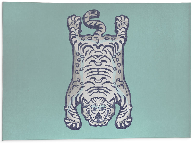 TIBETAN SNOW TIGER Kitchen Mat By Kavka Designs