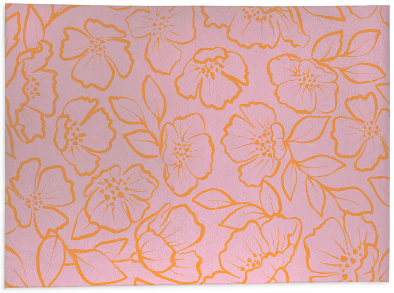 DOGWOOD SKETCH Kitchen Mat By Kavka Designs