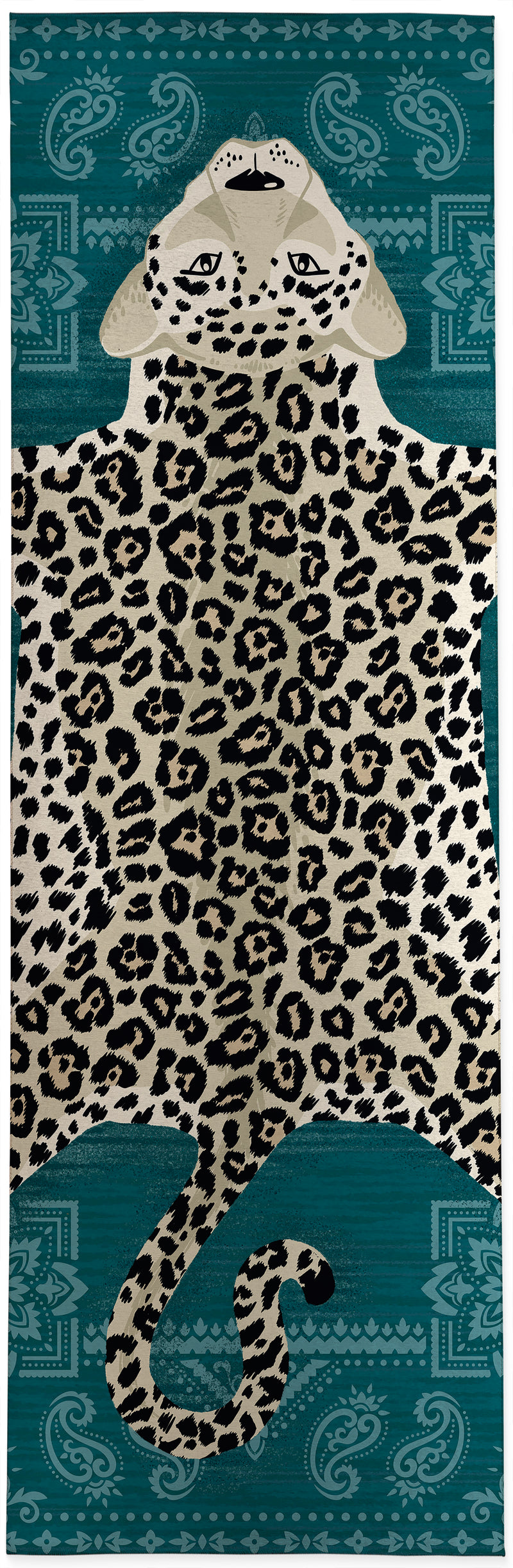 SNOW LEOPARD Kitchen Mat By Kavka Designs