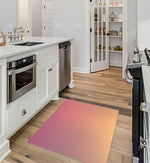 BRIGHT GRADIENT AURA RED Kitchen Mat By House of Haha