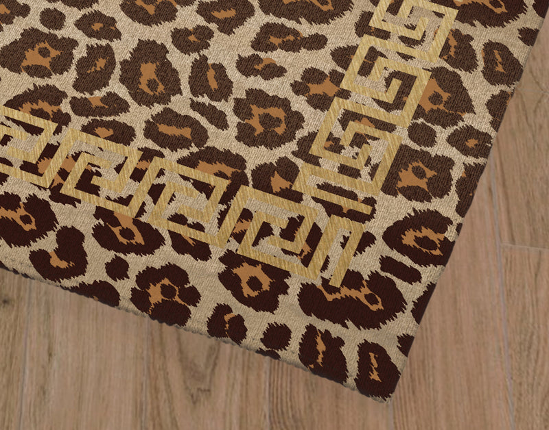 GREEK CHEETAH Kitchen Mat By Kavka Designs