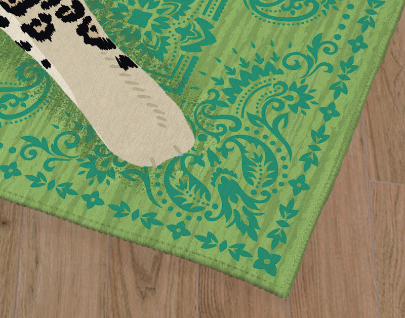 SNOW LEOPARD Kitchen Mat By Kavka Designs