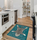 SNOW LEOPARD Kitchen Mat By Kavka Designs