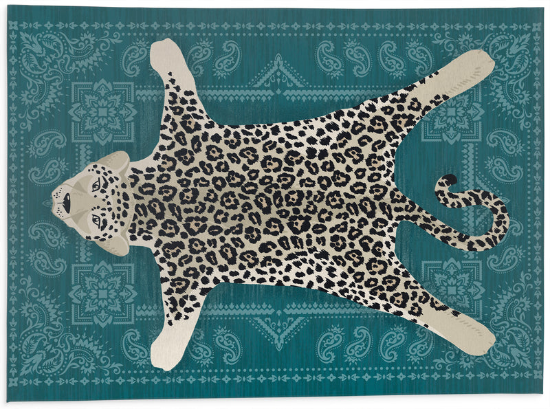 SNOW LEOPARD Kitchen Mat By Kavka Designs