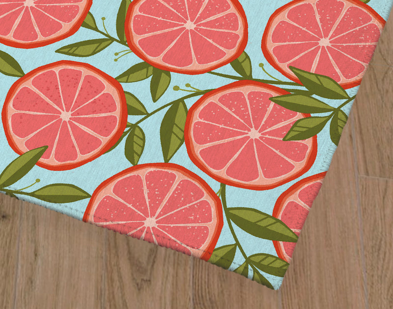 RUBY RED GRAPEFRUIT Kitchen Mat By Kavka Designs