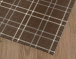 COASTAL PLAID Kitchen Mat By Kavka Designs