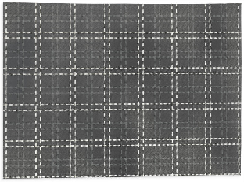 COASTAL PLAID Kitchen Mat By Kavka Designs