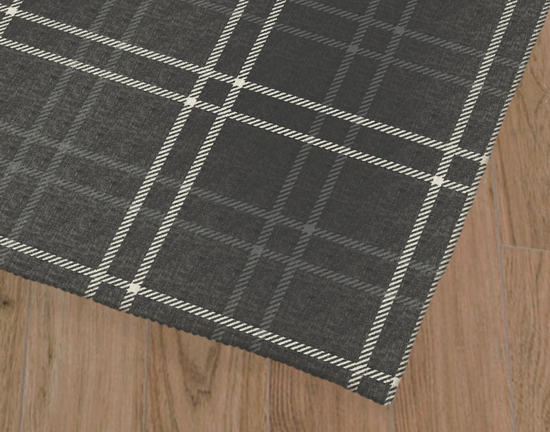 COASTAL PLAID Kitchen Mat By Kavka Designs