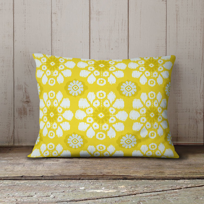 ADELE YELLOW Outdoor Lumbar Pillow By Kavka Designs