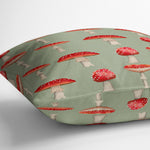 MUSHROOM LINE UP Outdoor Pillow By Kavka Designs