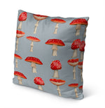 MUSHROOM LINE UP Outdoor Pillow By Kavka Designs