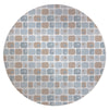 ROUNDED RECTANGLES LIGHT BLUE Outdoor Rug By House of HaHa