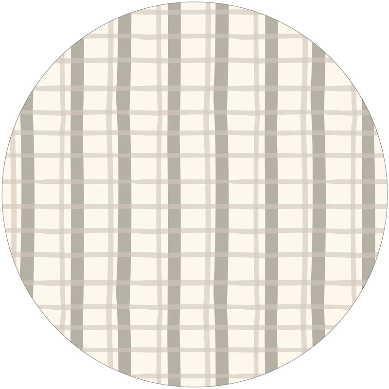 SIMPLE GINGHAM & PLAID CREAM Outdoor Rug By House of HaHa