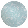 TRANSPARENT FLOWER AQUA Outdoor Rug By Kavka Designs