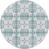 WELCOME PINEAPPLE BLUE Outdoor Rug By Kavka Designs