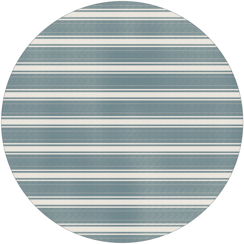 COASTAL STRIPED DENIM Outdoor Rug By Kavka Designs