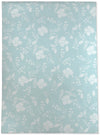 TRANSPARENT FLOWER AQUA Outdoor Rug By Kavka Designs