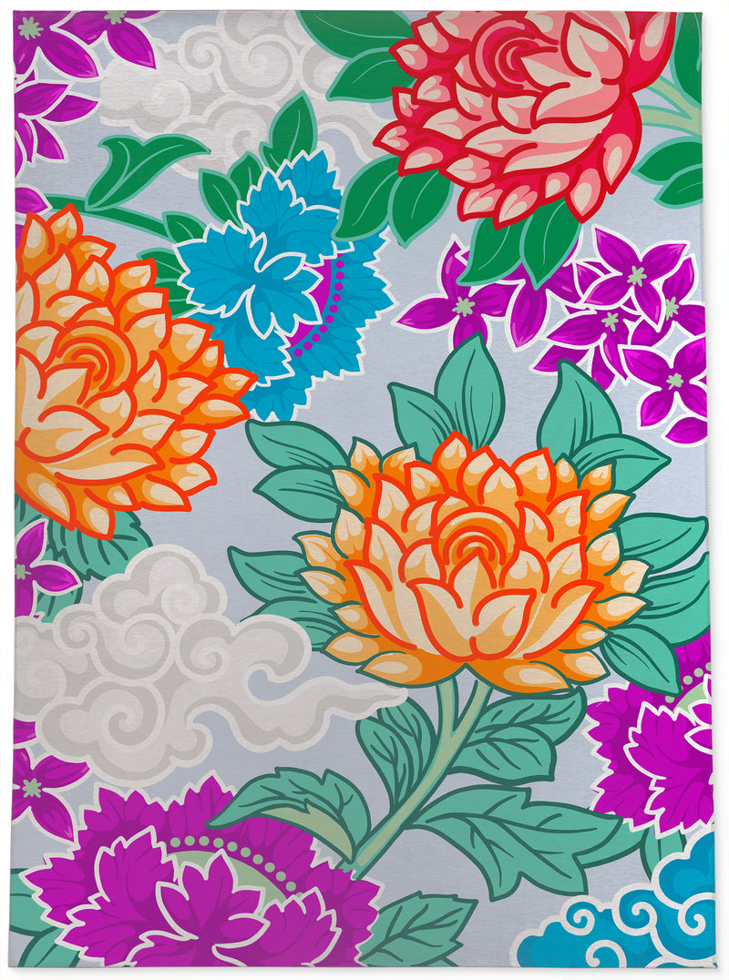 TIBETAN FLORAL Outdoor Rug By Kavka Designs