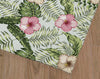 GREEN TROPICAL LEAVES HIBISCUS Outdoor Rug By Kavka Designs