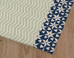 BULA ZIG FLOWER BORDER Outdoor Rug By Kavka Designs