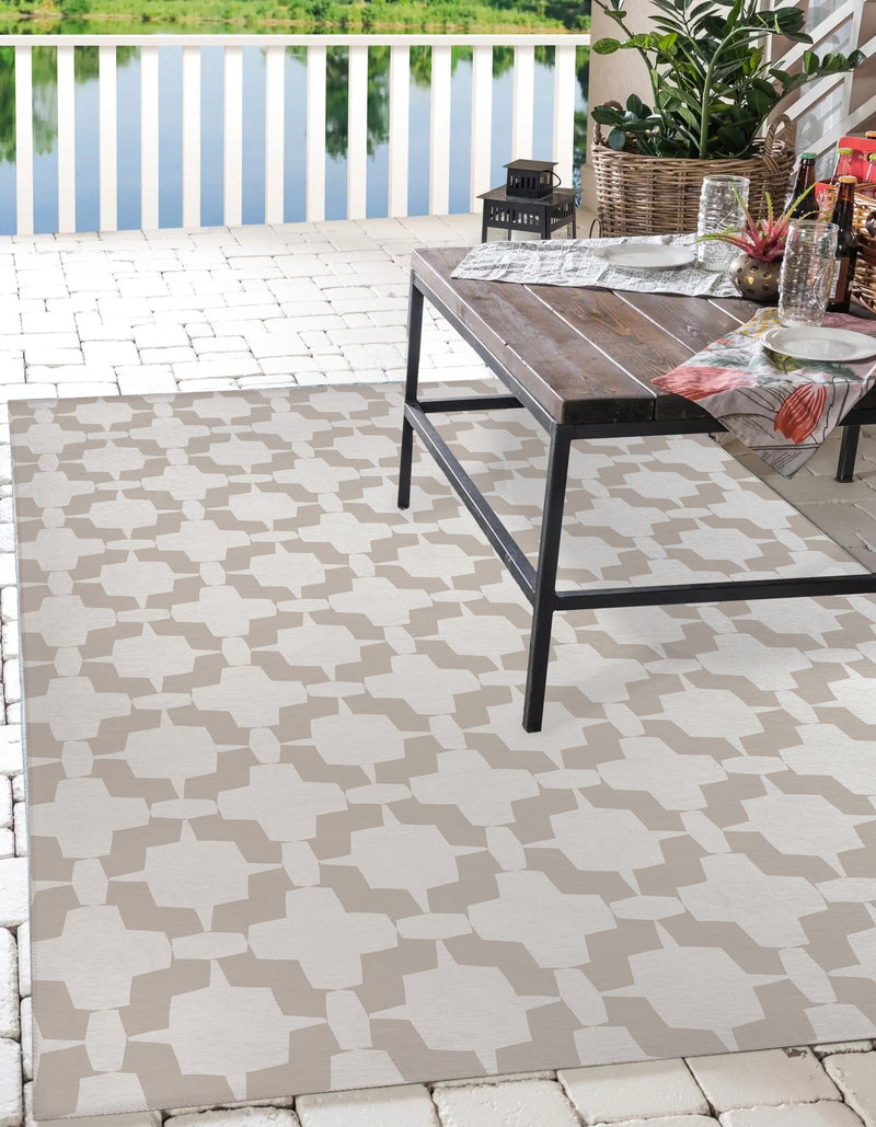 SUNDAY MORNING IN TAUPE Outdoor Rug By Terri Ellis