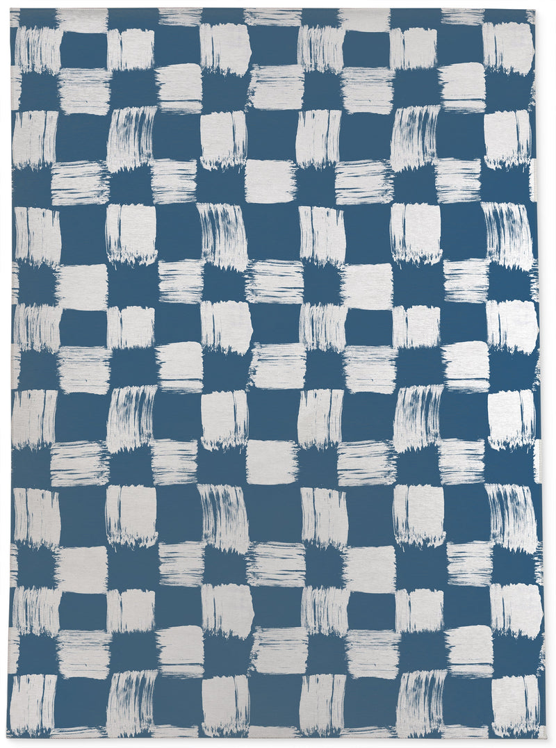 DISTRESSED CHECKS Outdoor Rug By House of HaHa
