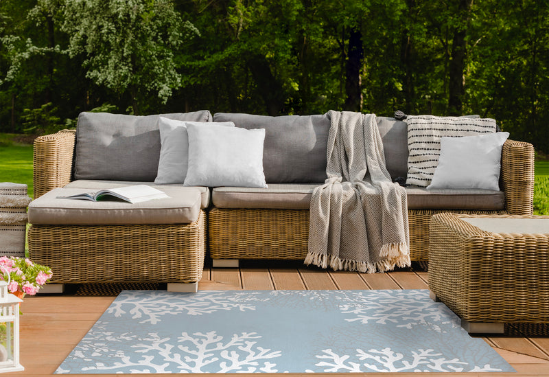 CORAL BLUE Outdoor Rug By Kavka Designs