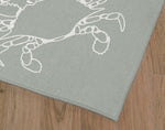 CORAL CRAB LIGHT GREEN Outdoor Rug By Kavka Designs