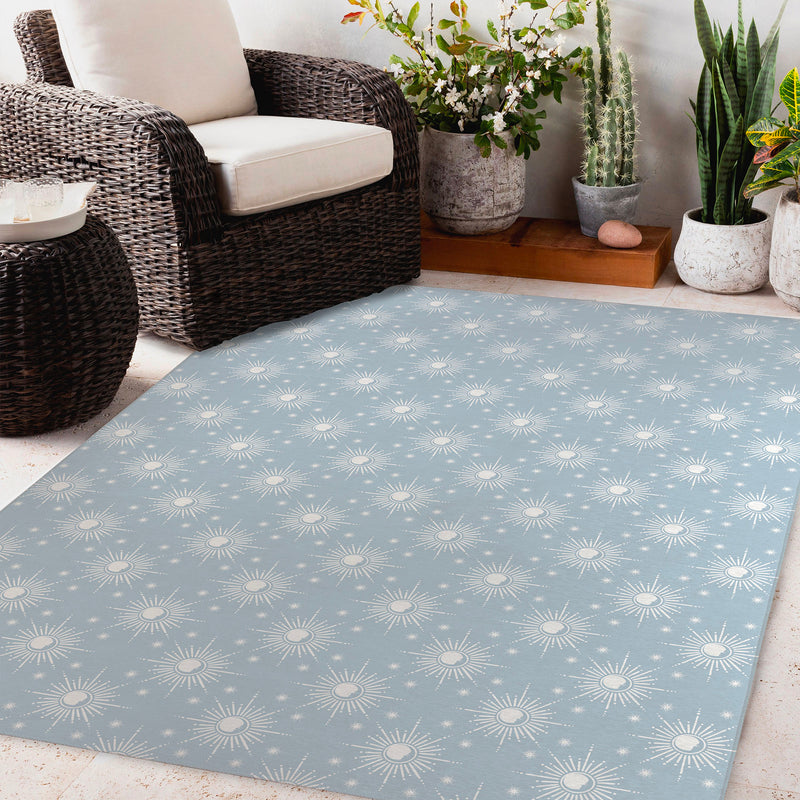 MY MOON AND STARS BLUE Outdoor Rug By Kavka Designs