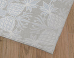 WELCOME PINEAPPLE GREY Outdoor Rug By Kavka Designs