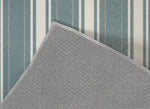 COASTAL STRIPED DENIM Outdoor Rug By Kavka Designs