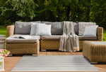 COASTAL STRIPED GRAY Outdoor Rug By Kavka Designs