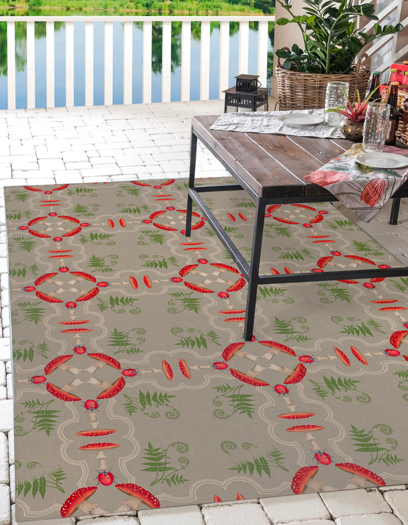 MUSHROOM TILE Outdoor Rug By Kavka Designs