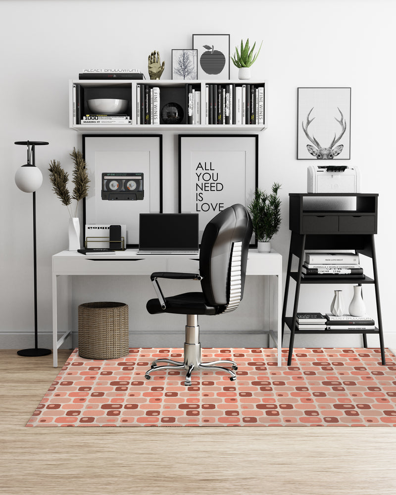 ROUNDED RECTANGLES Office Mat By House of Haha