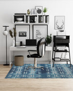 TIE DYED FABRIC BLOCKS Office Mat By House of Haha