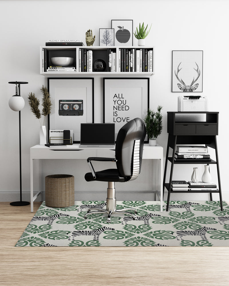 ZEBRA HERD Office Mat By Kavka Designs