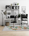 TIGER FLORAL Office Mat By Kavka Designs