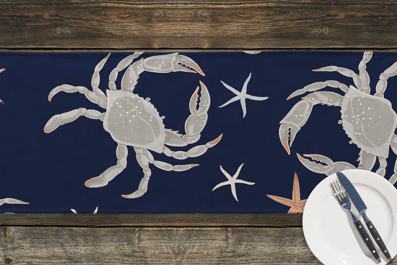 JUST CRABBY Indoor|Outdoor Table Runner By Kavka Designs