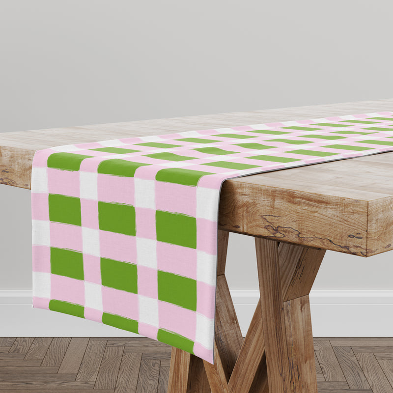 SPRING BLOCKS Indoor|Outdoor Table Runner By Kavka Designs