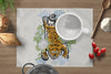 TIBETAN TIGER FLORAL Indoor|Outdoor Placemat By Kavka Designs