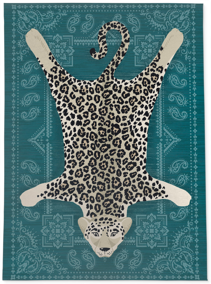 SNOW LEOPARD Area Rug By Kavka Designs